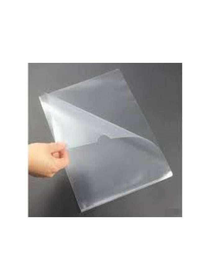 L Folder File A4 Size Transparent Clear Document Holder 100 pcs in pkt